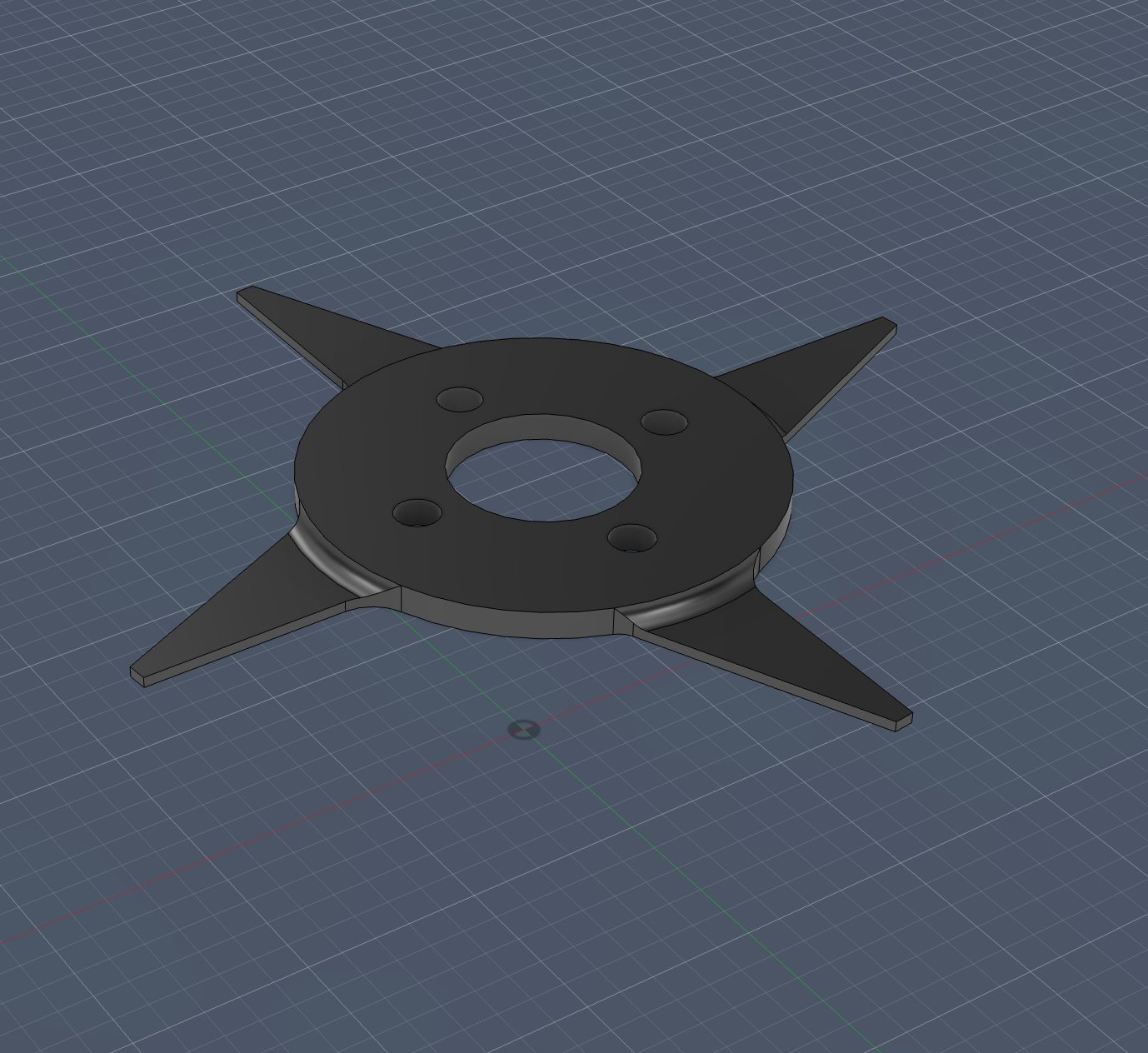 CAD model of the rotary blade